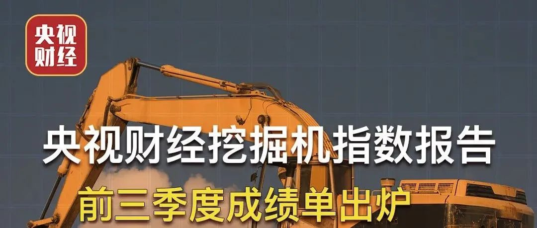 霸屏三分半鐘！央視財(cái)經(jīng)聯(lián)合樹根互聯(lián)，帶你讀懂“挖掘機(jī)指數(shù)三季度成績(jī)單”